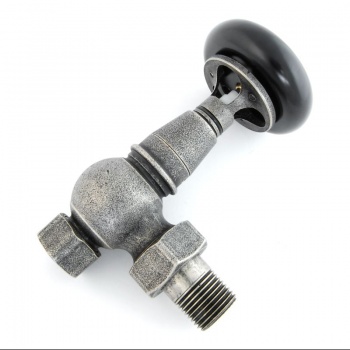 Amberley TRV Cast Iron Radiator Valve - Pewter